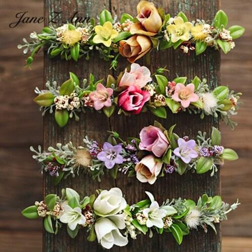 Jane Z Ann Flower bloom seasons headband hair flower baby hundred days 1 year newborn photography props baby photo idea