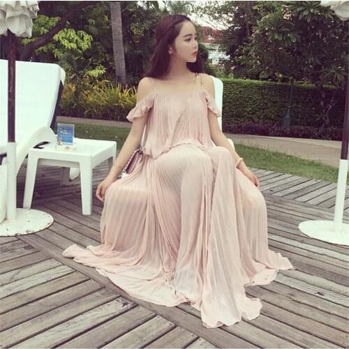 High Quality Explosions Leisure bohemian matching Dresses Women Spring Casual Dress
