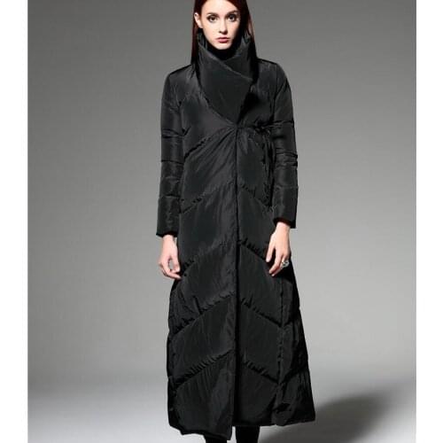 Custom Made For EXTRA long size X-Long Women Winter Down Coat Long Down Jackets Winter Thick Duck Women Down Coat