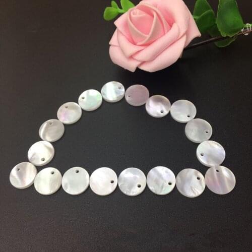 100PCS size 10mm sea shell jewelry Mother of Pearl shell for DIY Jewelry Mother Pearl shell Beads