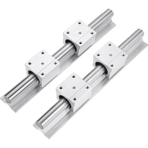 2PCS SBR12 SBR16 SBR20 Linear Guide Rail Length 1500 mm with 4PCS SBR12UU SBR16UU SBR20UU Linear Bearing Block CNC