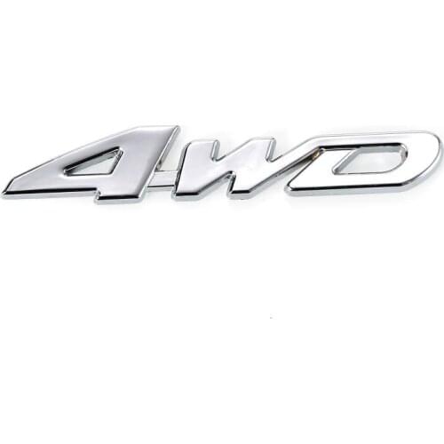 2021 3D Car Metal Sticker 4X4 Badge Decals 4WD Emblem Car Badge Sticker For Honda Mitsubishi ASX Outlander Car Styling