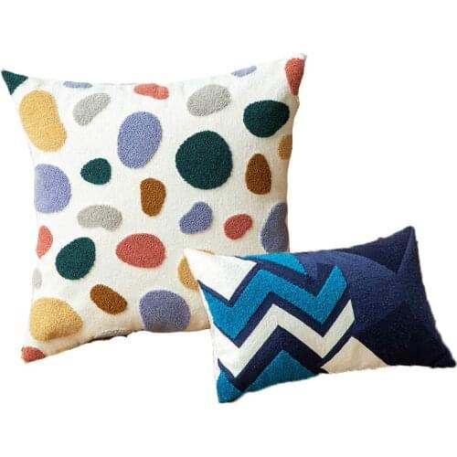 45*45 Cushion cover car sofa fashion pillow cover comfortable soft cotton towel embroidery warm Art home gothic decor 2021