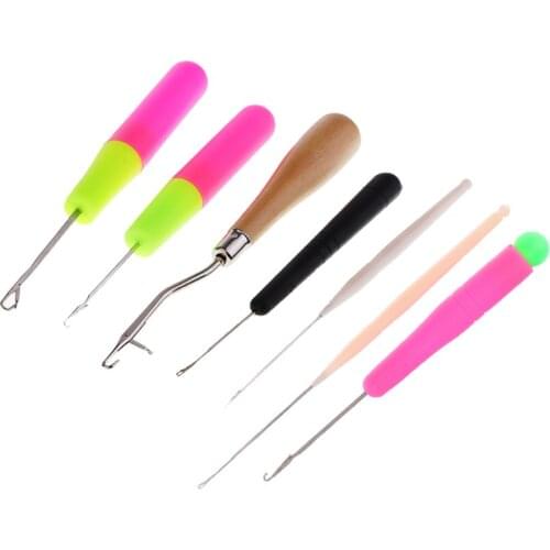 7pcs/Set Latch Crochet Hair Hooks For Carpet Making Crafts