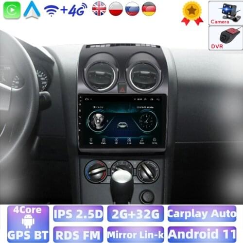 Android car radio For Nissan Qashqai 1 J10 2006 2007 2008 2009-2013 wifi BT Autoradio multimedia support swc dvr obd carplay