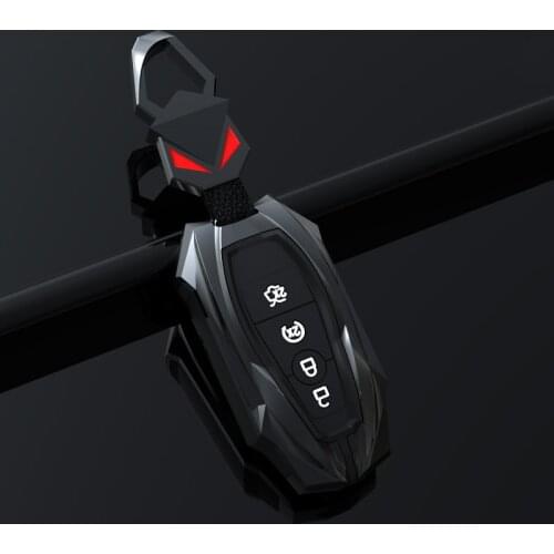 Car Zinc Alloy Key Case Key cover For Ford Fusion Mondeo Mustang Edge Expedition EXplorer F-150 F-250 F-350 2018 2019