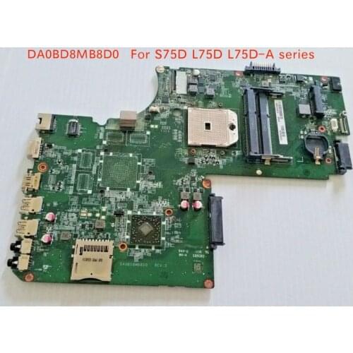Free Shipping For Toshiba Satellite S75D L75D L75D-A DA0BD8MB8D0 Notebook motherboard A000243670
