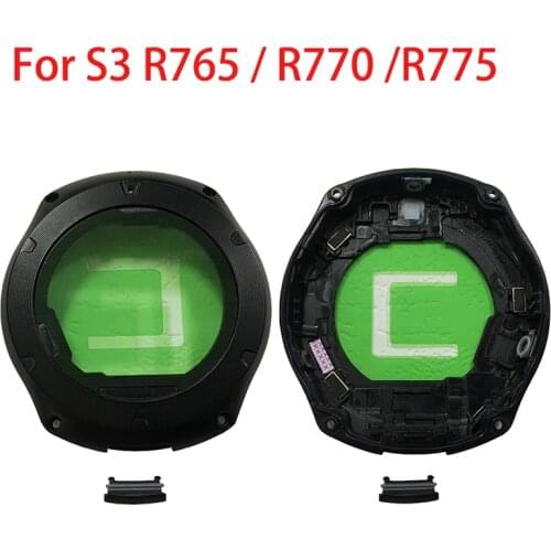 BINYEAE New Plastic Smart Watch Rear Housing For Samsung Gear S3 R765 / R770 / R775 Back Battery Cover With Sim Card Plug Case