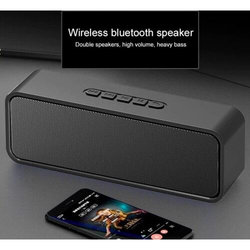 S11 Portable TWS Bluetooth V5.0 Speaker Column Wireless Soundbar Subwoofer Support TF Card FM Outdoor Sports Car Speaker