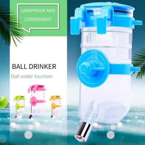 Pet Dog Water Bottle Automatic Leak-proof Hanging Cage Water Feeder Dispenser Drinking Fountain For Cats Dogs Accessories
