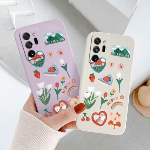 Bear Liquid Silicone Case For Samsung Galaxy A72 A52 A42 A32 A22 A21S A02S A12 A02 A71 A51 A41 A31 Ultra Thin Phone Back Cover