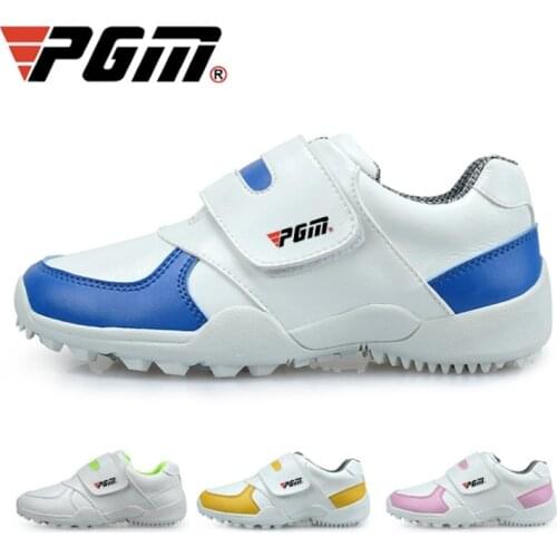 PGM Golf Childrens Shoes Waterproof Casual Sports Teenage Sneakers Magic Stick Breathable Non-Slip XZ054 Wholesale