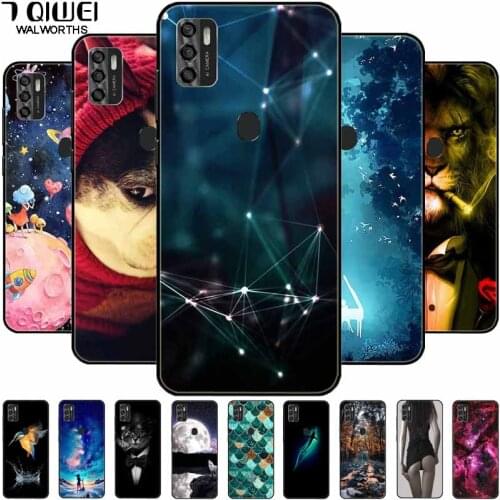 For ZTE Blade A7s 2020 Case 6.5'' Silicone tpu soft Wolf Phone Cases for ZTE Blade A7S 2020 / V2020 5G Funda back cover Cute