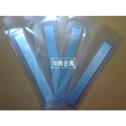 8Pcs Indium Sheet Indium Foil Elemental Indium 100mm*12.5mm*0.1mm Laser Electronic Electrode Material
