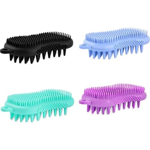 Hair Scalp Massager Shampoo Brush Exfoliating Silicone Bath Body Brushes Easy to Clean Remove Dandruff
