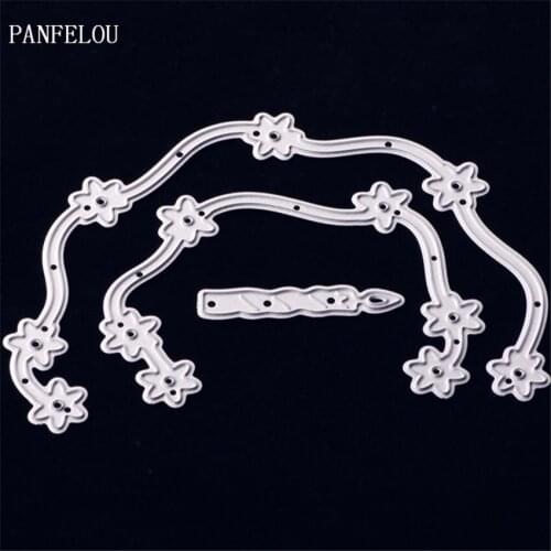 PANFELOU The Bent cord metal crafts paper die cutting dies for Scrapbooking/DIY wedding Halloween Hand account cards