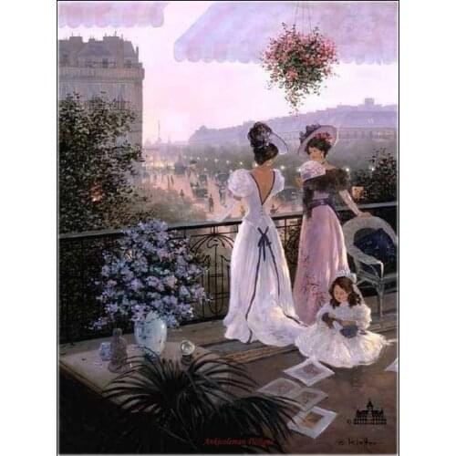 Embroidery Counted Cross Stitch Kits Needlework - Crafts 14 ct DMC Color DIY Arts Handmade Decor - Between Friends 2