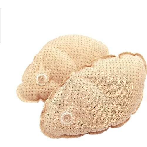 1Pair Inflatable Breast Pad Underwear Insert Air Cushion Foam Push Up Chest Pads Swimsuit Padding Inserts Thickening Bra Access