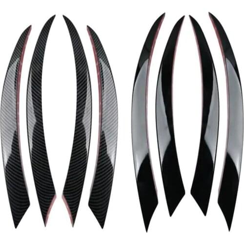 Front Bumper Lip Splitter Spoiler Fog Lights Trim Sticker for Mercedes Benz C Class W205 C180 C200L/C180L