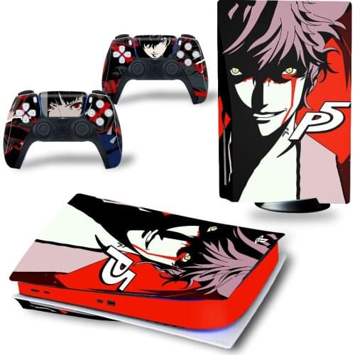 P5 PS5 Standard Disc Edition Skin Sticker Decal Cover for PlayStation 5 Console & Controller PS5 Skin Sticker Vinyl