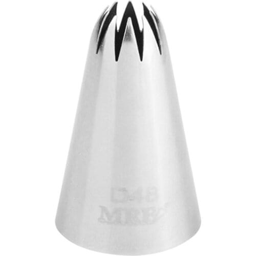 Free Shipping FDA High Quality Stainless Steel 18/8 Cake Decorating Closed Star Cupcake Icing Nozzle #D48