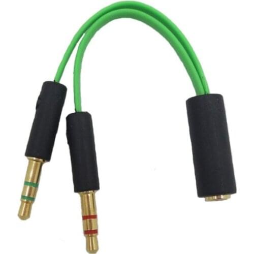 Earphone Audio Cable Headphone Adapter Splitter Headset Microphone for Razer 50LA