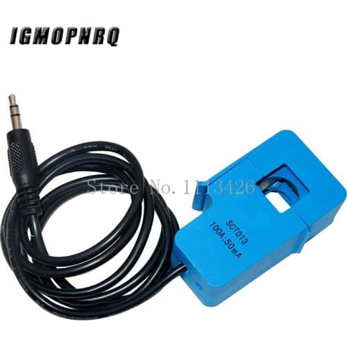 1PCS Non-invasive Split Core Current Transformer AC current sensor 100A SCT-013-000