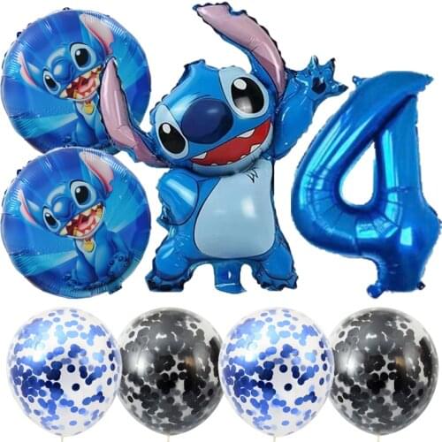 Lilo & Stitch Foil Balloons 112cm Cartoon Kids Birthday Party Decoration Baby shower Party balons Toys Globos
