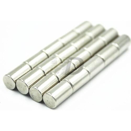 50pcs Neodymium N35 Dia 6mm X 10mm Strong Magnets Tiny Disc NdFeB Rare Earth For Crafts Models Fridge Sticking magnet 6x10mm