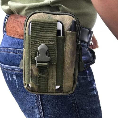 TAK YIYING Camouflage Tactical pockets Pouch Molle Hunting Bags Belt Waist Bag 6inch Pack Bag Waterproof Travel Belt Phone Pouch