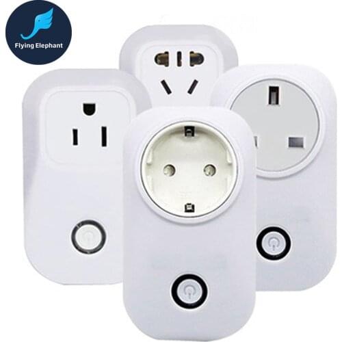 Android/IOS WIFI Smart Socket S20 CN EU US UK Plug AC90V-250V 2200W 10A Mobile Phone APP Wireless Remote Control Timer Switch