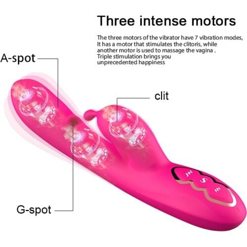 Clitoris sucking heating vibrator Powerful Silicone dildo G-Spot Stimulator Vaginal anal Massager masturbator sex toys for woman