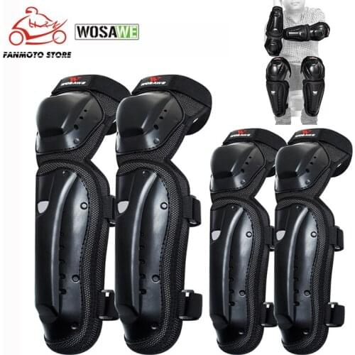 WOSAWE Children KneePads and ElbowPads Outdoor Activities Impact Resistant Protective Gear Skating Bicycle Protection Kneepads