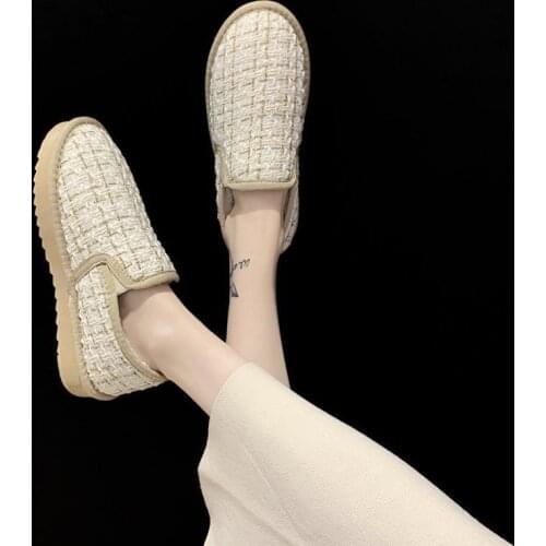 Shoes Woman Fluffy Winter Outer Wear Womens Cotton-padded Shoes Thick Bottomed Snow Boots Short Thick Warm Fashion Luxury