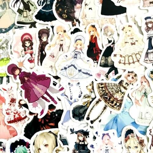 42 Pcs Lolita Teenage Pretty girl decoration stationery sticker diy diary scrapbooking label sticker stationery 2019
