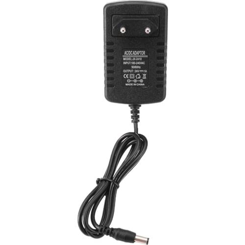 1pc Power Charger Adapter Output Connector AC 100-240V to DC 24V 1A Power Electrical Supply Adaptor Connector 2.1*5.5mm EU Plug