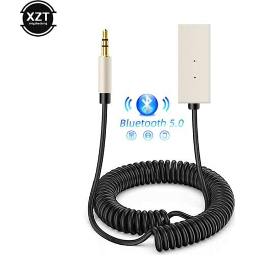 Aux Bluetooth-compatible Dongle Cable For Car 3.5mm Jack Aux Bluetooth 5.0 Receiver Speaker Audio Music Transmitter
