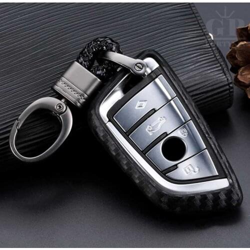 Carbon Fiber Key Case Keychain Cover Key Case For Bmw F10 F30 F20 5 Series X4 X5 X6 For M Performance For BMW Key Case Cover