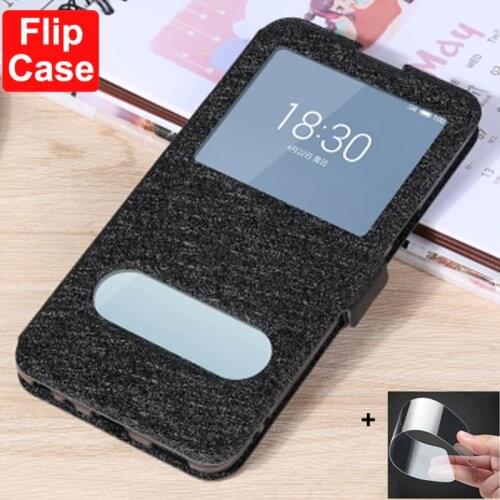 Cover For Meizu 15 plus 15plus case MX15 plus Leather coque open Window Phone Cases For Meizu MX 15 plus Meizu15 plus flip case