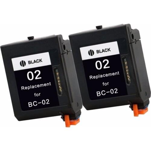INK WAY BC-02 BK Remanufactured Cartridges for BJ-100 200 200E 200EX 230 BJC- 150 210 240 250 251 255 255SP 265SP 1000 1000SP