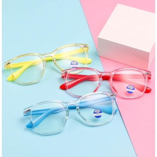 Anti-blue Light Kids Glasses Optical Frame Children Boys Girls Computer Eyewear Transparent Blocking Anti Reflective Eyeglasses