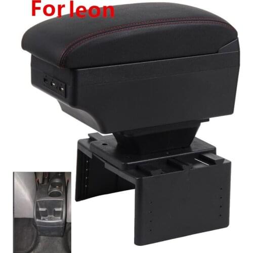 For seat leon armrest box central Store content box