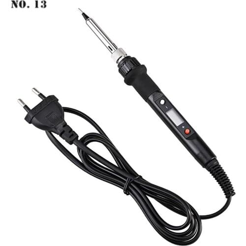 80W LCD Thermostat Electric Soldering Iron Digital Electric Soldering Iron Kit 220V Welding Tool Ceramic Heater Soldering Rework