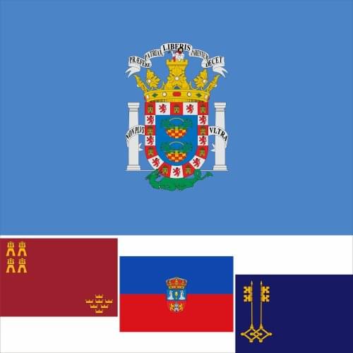 Spain 19 Autonomous Communities Ceuta Flag 3X5FT 90X150CM 100D Polyester Melilla 60x90cm 21x14cm Banner