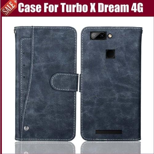 Hot Sale! Turbo X Dream 4G Case High Quality Flip Leather Phone Case Protective Cover For Turbo X Dream 4G Case With Card Slots