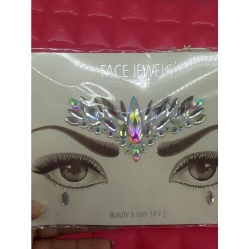 2017 Colorfu Bindi Sticker Handpicked Boho And Tribal Style Face and eye Jewels Stickers