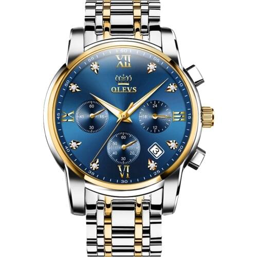 OLEVS Brand Hot Selling Multi-Function Quartz Watch Business Waterproof Mens Watch