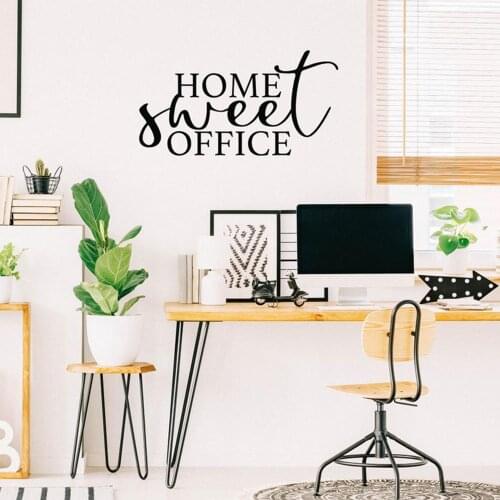 Makeyes Home Sweet Office Wall decal,Ofiice Wall decals,Wall Decor,Work at Home,InspirationalWall Sticker,Gift Q455