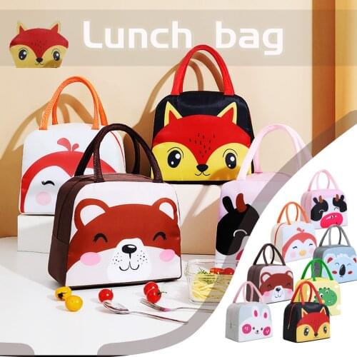 Fashion New Portable Waterproof Thickness Picnic School Lunch Bag Office Food Picnic Bags Pouch For Women Girl Kids Children