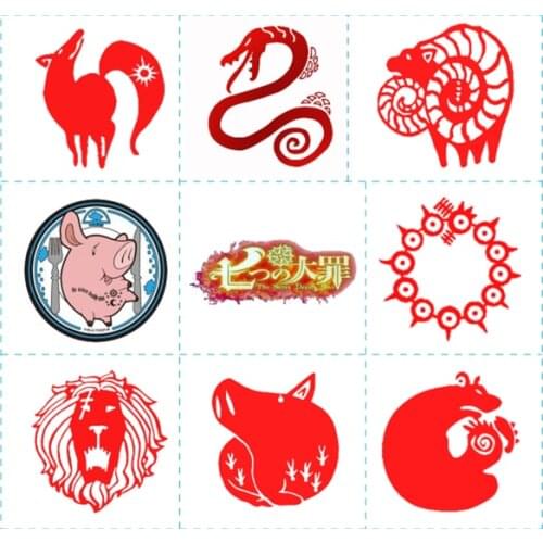 The Seven Deadly Sins nanatsu no taizai cosplay Animation Cartoon logo tatoo tattoo Sticker